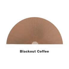 블라인드 커튼 반원형 벌집 아치형 창문 빛 필터링 트리밍 음영 창 덮개, Blackout Coffee