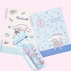 시나모롤 문구세트 노트 종합장 준비물 초등공책 초등노트 초등선물 초등학생공책, 1개, 아이보리+블루+샤프