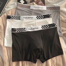 3條裝男士內褲平角褲男青年潮流時尚運動四角褲男生短褲新款男款