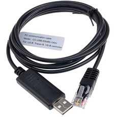 태양열 컨트롤러 PC 통신 케이블 CC-USB-RS485-150U USB에서 EP Solar Charge Controller 용 PC RS485, 검은색