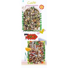 ｛集鸚社｝ 鸚鵡日糧 升級了 熟化料 中小型-幸福蔬菓健康餐((無殼款))混吃/主食 皆可補足營養均衡, 1個, 12號2斤+1號3斤｛5斤｝