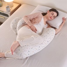 임산부 수면배게 허리와 다리 보호세트 베개 쿠션 선물용, 단색