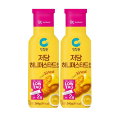 청정원 저당 허니머스타드소스, 2개, 240g
