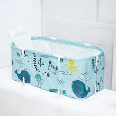 바다세계 간이욕조 접을수있는 115x50cm 접이식 폴딩형 게더릭 61142PC 1(PC), 1개