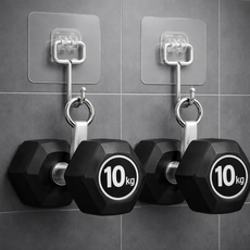 코지드 무타공 강력 접착식 벽 후크 걸이, 투명, 10개