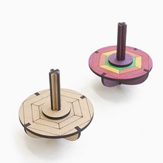 겨울 전통놀이 나무팽이 만들기키트 (착시팽이C) jus*958dk, 1개