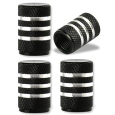 알루미늄 합금 타이어 밸브 스템 캡 4 Pcs 자동차 오토바이 및 자전거 용 범용 커버 자동 액세서리, C0646 bla