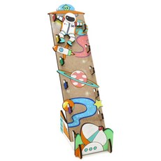 무게중심 우주인 나무보드 실험재료 만들기재료 방과후수업 실험키트 과학실험키트, 1개