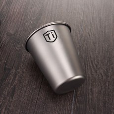 鈦漱口杯 輕盈鈦材質 家庭水盃, 1個, 輕盈鈦材質 抗菌抑菌防黴,健康易清洗 4個裝