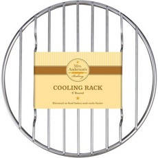 앤더슨 부인의 베이킹 전문가용 원형 냉각 랙 헤비 듀티 스틸 6 x 0.5 인치, Round - 6-Inch
