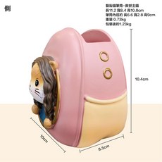 藝術貓筆筒 珍珠貓托盤擺件 簡約現代 桌面收納盒, 藝術貓筆筒-救世主貓