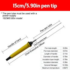 전문 폼 커터 휴대용 15W 난방 펜 7/10/15/20/25CM 폴리스티렌 절단기 스티로폼 도구, [03] 15cm, 03 15CM