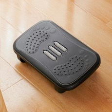 지압 발받침대 발마사지 책상 의자 소파 발판 풋스툴, 블랙