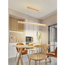 일자형 조명 식탁등 일자등 원목 라인 60cm 레스토랑 내추럴우드 100cm 무단계조광, 1단계 월넛우드 120cm 삼색조절