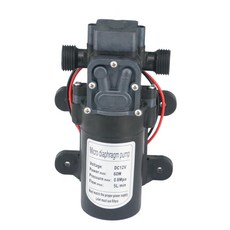 1/2 인치BSP 남성 DC 12V/24V 60W 전기 격막 펌프 가정 정원 차 세탁기 300L/h를위한 각자 프라이밍 승압