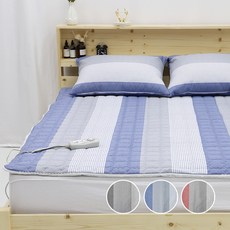 홈홈 국내 제조 먼지없는 세미마이크로 전기 온수 온열 매트커버, 트리플_오션