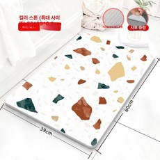 규조토발매트 신모델 진흙 흡수성 하드 해초패드 제품 속건성 욕 가정용 문 해초 화장실 패드, 11.(60x39cm)컬러스톤