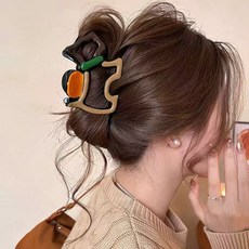 鯊魚夾 氣質盤髮夾 美拉德頭飾 簡約 大號 髮量多