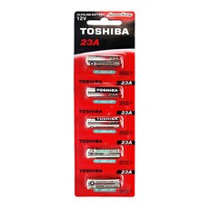 도시바 TOSHIBA L1028 23A 2/3AAA사이즈 알카라인 5개입, 1개