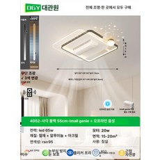 에스앤씨 날개없는실링팬 작은방 아이방 거실 아파트, 사각형 블랙