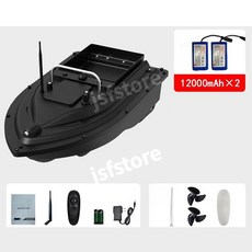 무선 RC 보트 배 낚시 미끼 피싱 500M, 1개, 표준형 12000mAh 2개