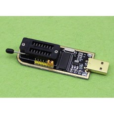 【AI電子】CH341A 燒錄器 USB 主機板路由液晶 BIOS FLASH 24 25 燒錄器, 1個, CH341A