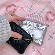 hybe 인스타그램 y2k 똑딱이 미니카드지갑 동전지갑 에어팟파우치 미니파우치