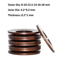 압축 BELLEVILLE 디스크 OD 12 두께 16 1MM 스프링 흡수 접시 장치 세탁기 2MM ID 60SI2MNA 10 충격 18MM 14