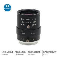 C 마운트 산업용 카메라용 카메라 F1 4 F1 6 2 8 12mm 8 50mm 6 12mm 5 50mm 6 60mm, 2.8mm12mm F1.4, 1개