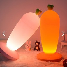 다크 당근 LED 조명 무드등 충전형 수면등