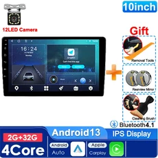 유니버설 7/9/10인치 64G 안드로이드 13 카 라디오 2딘 GPS 블루투스 중앙 멀티미디어 스마트 시스템, 05 10-2G 32GCarPlay-CAM