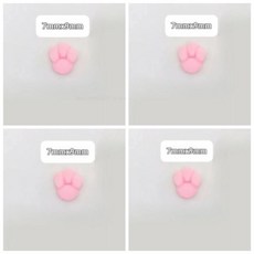 울 펠트 인형 고양이 발바닥 패드 강아지 동물 발톱 클레이 수제 만들기, 19. small paw pads., 1개