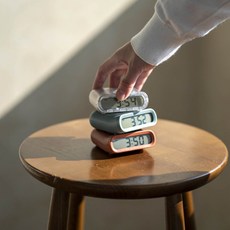 Welle 그립감이 좋은 무소음 미니 알람 디지털 탁상시계 006, 단품