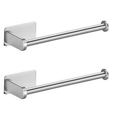 리빙드로우 3M 부착식 키친타올걸이 홀더, 실버, 2개