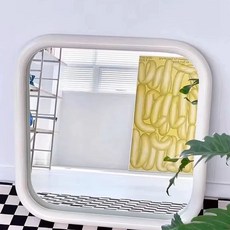 熱銷臥室洗手間不銹鋼化妝鏡子家用裝飾鏡客廳壁掛現代方形輕奢
