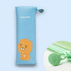 카카오프렌즈 리틀프렌즈 미니 플랫 파우치형 펜케이스, 리틀라이언, 1개