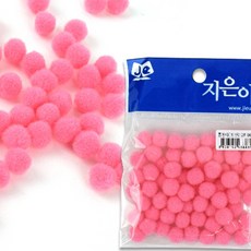 유아 만들기 폼폼이 12mm 분홍 유치원 어린이집, 1개