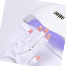 네일램프장갑 스킨케어 UV LED 젤네일 램프 네일 장갑, 화이트