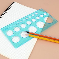 10개 원형 모양자 20cm, 1개, 상세페이지 참조
