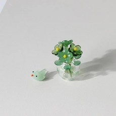 유리 꽃 장식 선물 수공예 조각품 꽃다발 꽃병 홈룸용 미니, 3. A5