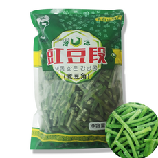홍홍 중국식품 중국강낭콩 줄콩 냉동 삶은 강낭콩 중국 줄기콩 떠우죠, 1개, 500g