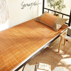 침대 쿨매트 대나무매트 여름 대자리 댓자리 자연소재 냉감매트, 탄화 수연마 170x198cm