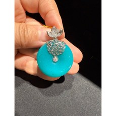 藍玉髓台灣藍寶平安扣 精選玉石 送禮自用皆宜, 1個