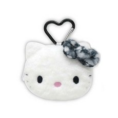 Hello Kitty可愛造型毛絨零錢包，夾扣設計方便攜帶收納小物