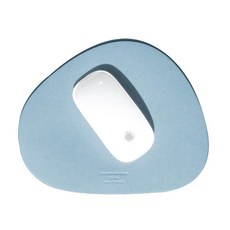 [포르르] 탐욕스러운 농부 마우스 패드 미끄럼 방지 세척 가능 방수 컴퓨터 패드(바닐라 크림), Blue, 베이비 블루