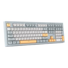 지클릭커 오피스프로 WK50 사일런스 M RGB 무소음 방수 무선 블루투스 키보드 108, 제조사축, NavyBlue RC1