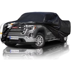 헤비 듀티 램 1500/포드 F150/실버라도 1500 트럭 커버 방수 야외 풀 익스테리어 픽업 비 태양 바람 보호(최대 242인치)