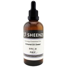 SHEENZI 甜杏仁油基礎油 西班牙產區 冷壓萃取 按摩SPA用油 100ml, 1個