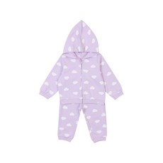 agabang 雲朵圖案拉鍊連帽外套+長褲 01P553003AGA