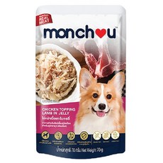 Monchou 萌啾 真肉煲餐包 補水營養狗餐包 70g 湯包, 1個, 6號 嫩雞+羊肉,缺貨自動換口味 勿接受勿下單